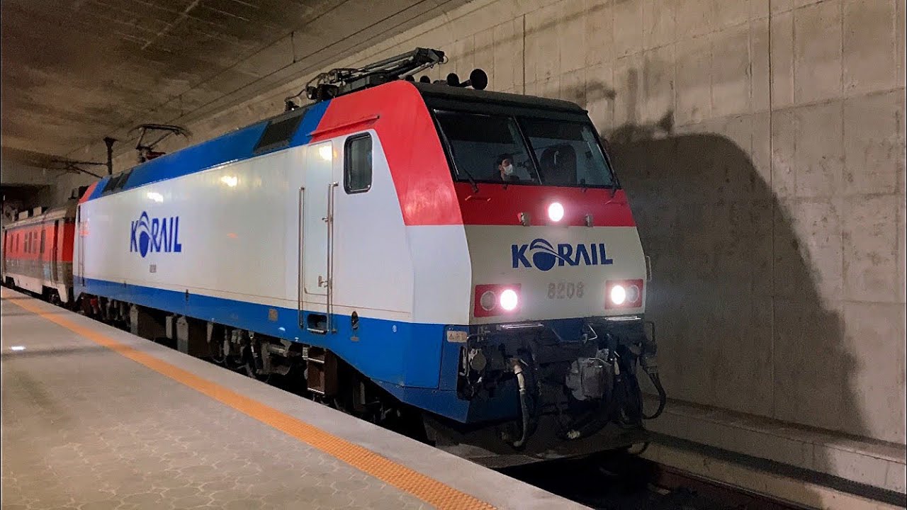 KORAIL동해남부선 신해운대역 무궁화호 발차 근데 풀가속곁들인…