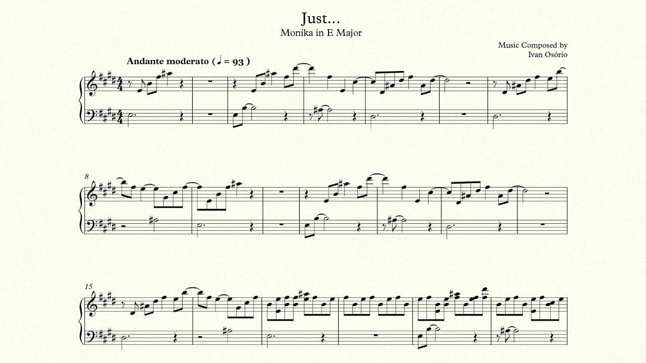 just youtube your reality sheet music