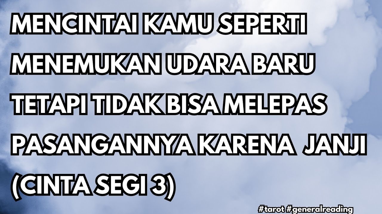 Mencintai kamu karena merasa menjadi diri sendiri, tetapi tidak bisa lepas dari pasangannya