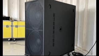 21 Hz. bajo subsonico doble 18" bassboss