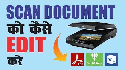 How to edit Scan Document - Edit Scan Document Using Corel Draw