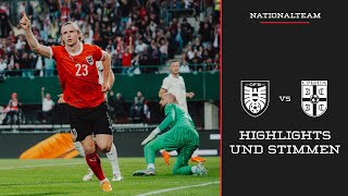 Highlights & Stimmen | Österreich : Serbien - 2:1 | Nationalteam