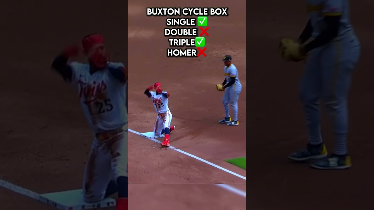 Byron Buxton Cycle #mlb #minnesotatwins #byronbuxton #cycle #shorts #edit #jesus
