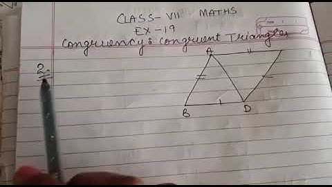 Q2,3 of ch-19 Congruency class VII ICSE BOARD maths by love with mathematics