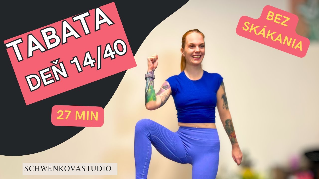 27 min TABATA tréning na celé telo bez pomôcok – FIT RESET | Deň 14/40