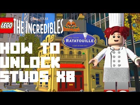 Lego the Incredibles - How to Unlock Studs X8 Red Brick - How to Unlock Linguini from Ratatouille