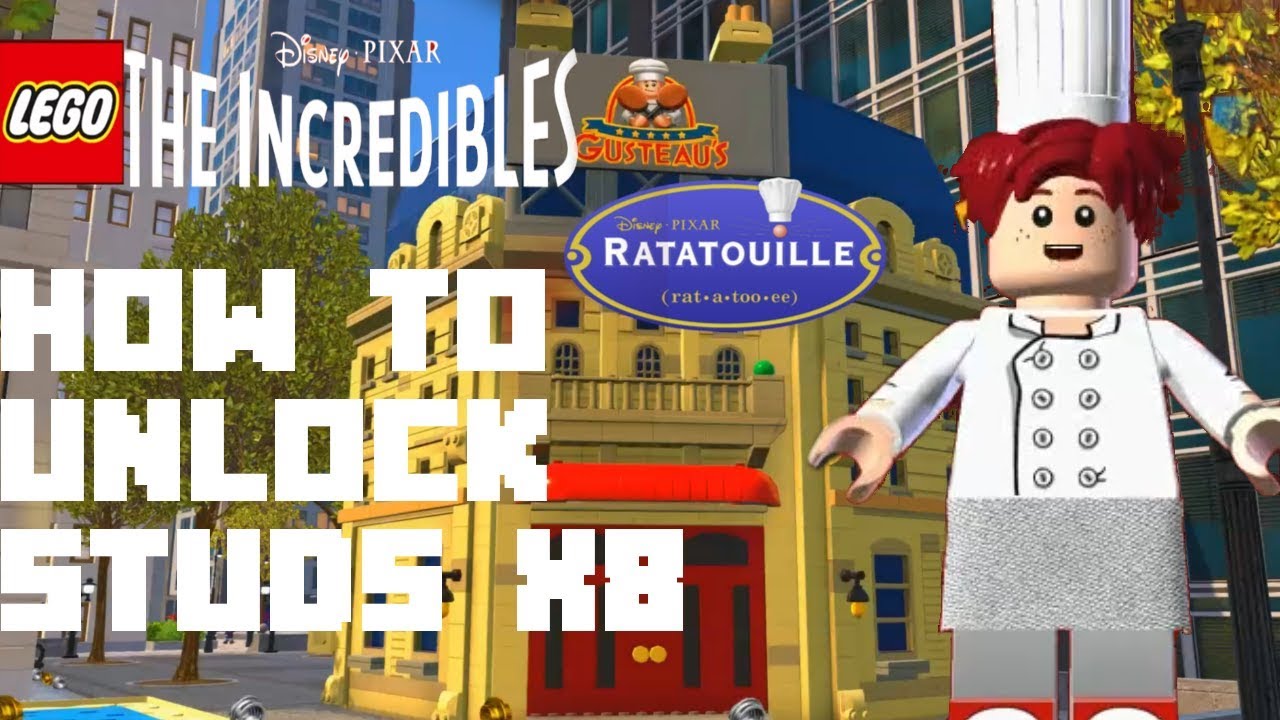 på trods af civilisere kæde Lego the Incredibles - How to Unlock Studs X8 Red Brick - How to Unlock  Linguini from Ratatouille - YouTube