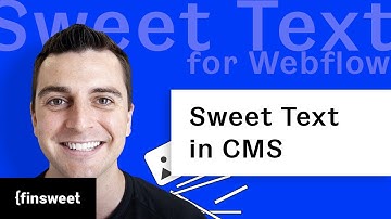 Add styles to Webflow CMS Rich Text field | Sweet Text for Webflow