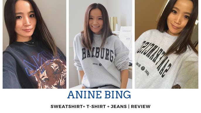 Anine Bing Sweatshirt Review + Styling / Sizing - Anine Bing Sweater Haul