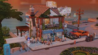 San Sequoia Pizzeria ? | The Sims 4 - Stop Motion Speed Build (No CC)