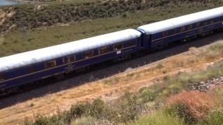 Tren conmemorativo "Prestige" pasando por Manzanal (Zamora)