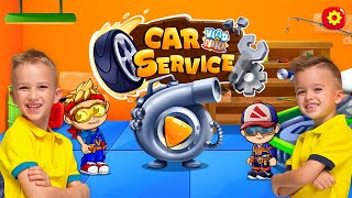 Vlad and Niki Car Service- Learn How to Repair, Refuel, Wash and Paint Cars!  | Hippo Kids Games screenshot 2