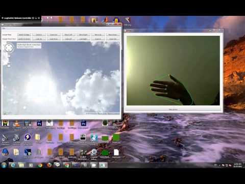 gesture controlled google map/street view navigation.flv