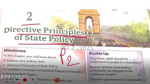 ICSE Class 7 civics chapter 2 directive principles of State policy