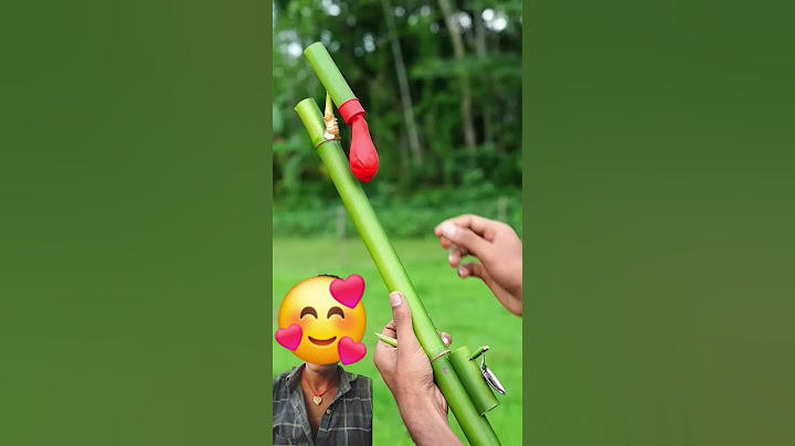 DIY Bamboo creations with Slingle balloone slingshots #bamboo #slingshots #gun short also mention 👌