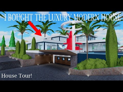 New Luxury Modern House Tour Decorated Robloxian High School Youtube - building houses at high school roblox