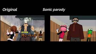 Comparison Sonic Boku no hero  parody
