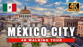 🇲🇽 CDMX México City Walking Tour - Centro Historico, La Condesa, Zona Rosa | 4K Ultra HD - 60fps
