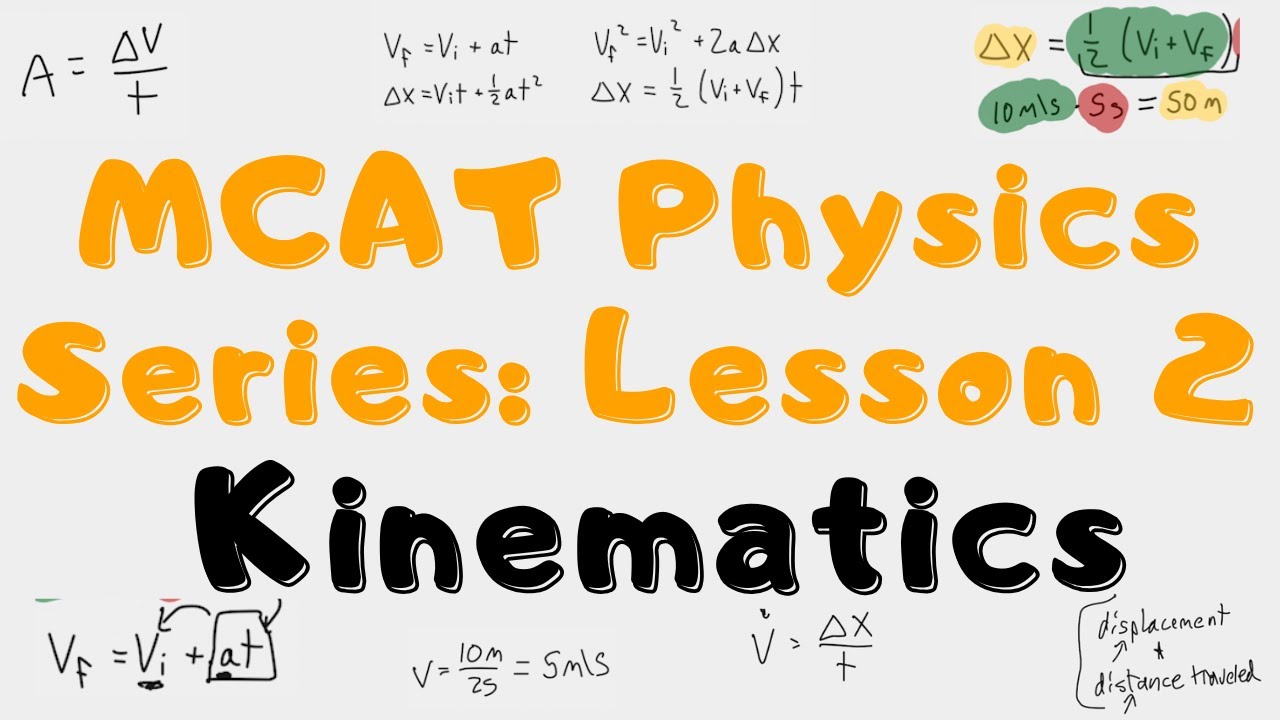 MCAT Physics: Kinematics | 520 MCAT Physics Series - YouTube