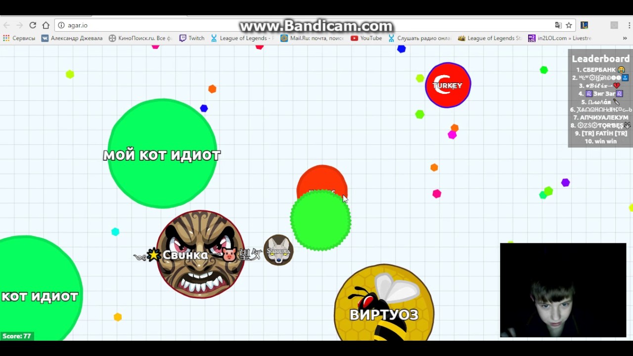 разные игры-агарио - YouTube