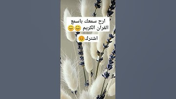 ارح سمعك باسمع القران الكريم 😊😊 #اكسبلور #المصحف #لايك #فولو_اكسبلور #ماهر_المعيقلي