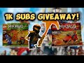 Thanks For 1K Subs - NINJAGO Giveaway, Face Reveal and more!