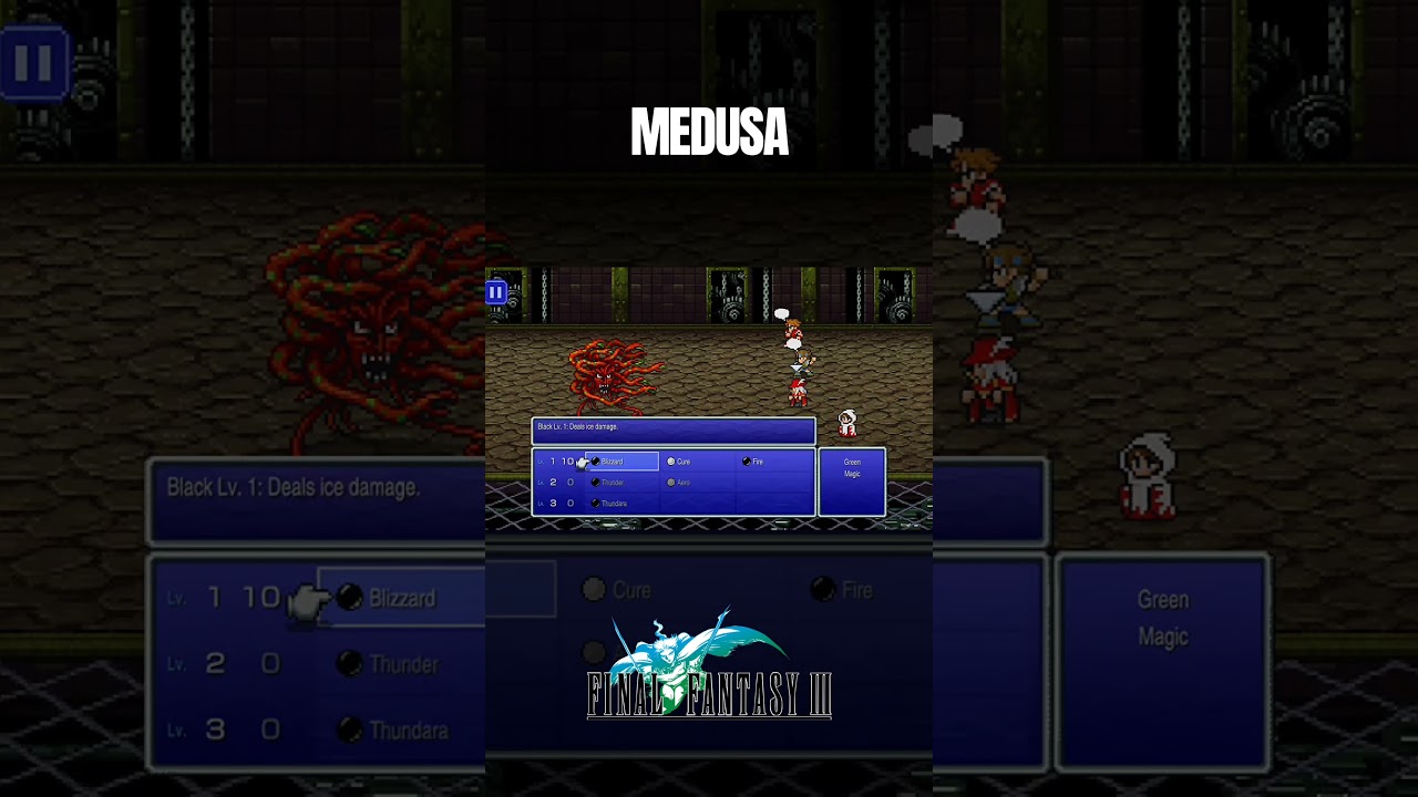MEDUSA Boss Fight🎮 Final Fantasy 3 
