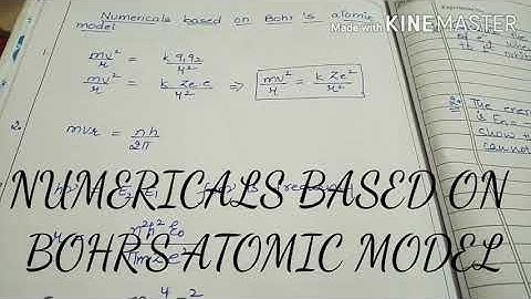 8. Numericals based on Bohr