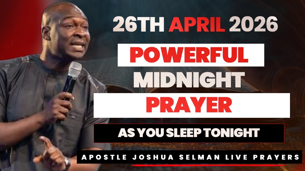 26TH APRIL 2026 | POWERFUL MIDNIGHT PRAYER AS YOU SLEEP TODAY | APOSTLE JOSHUA SELMAN