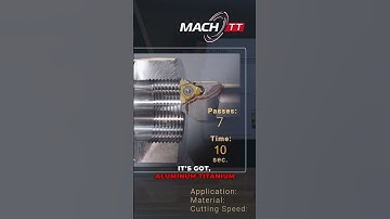 How are machinists getting smoother threads in half the time?