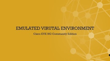 Cisco EVE Installation || Download || Initial Configuration || Emulated Virtual Environment | VMWare