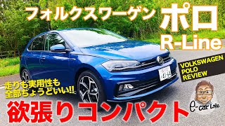 フォルクスワーゲン ポロ Rライン【車両レビュー】実用性と走りのちょうどいいバランス!! これがポロの大本命!? VOLKSWAGEN POLO E-CarLife with 五味やすたか