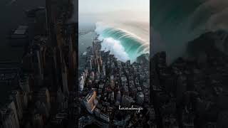 When Nature Shows Its Power 🌊🔥 | Unreal City Wave Effect|#shorts #youtubeshorts #trending #viral