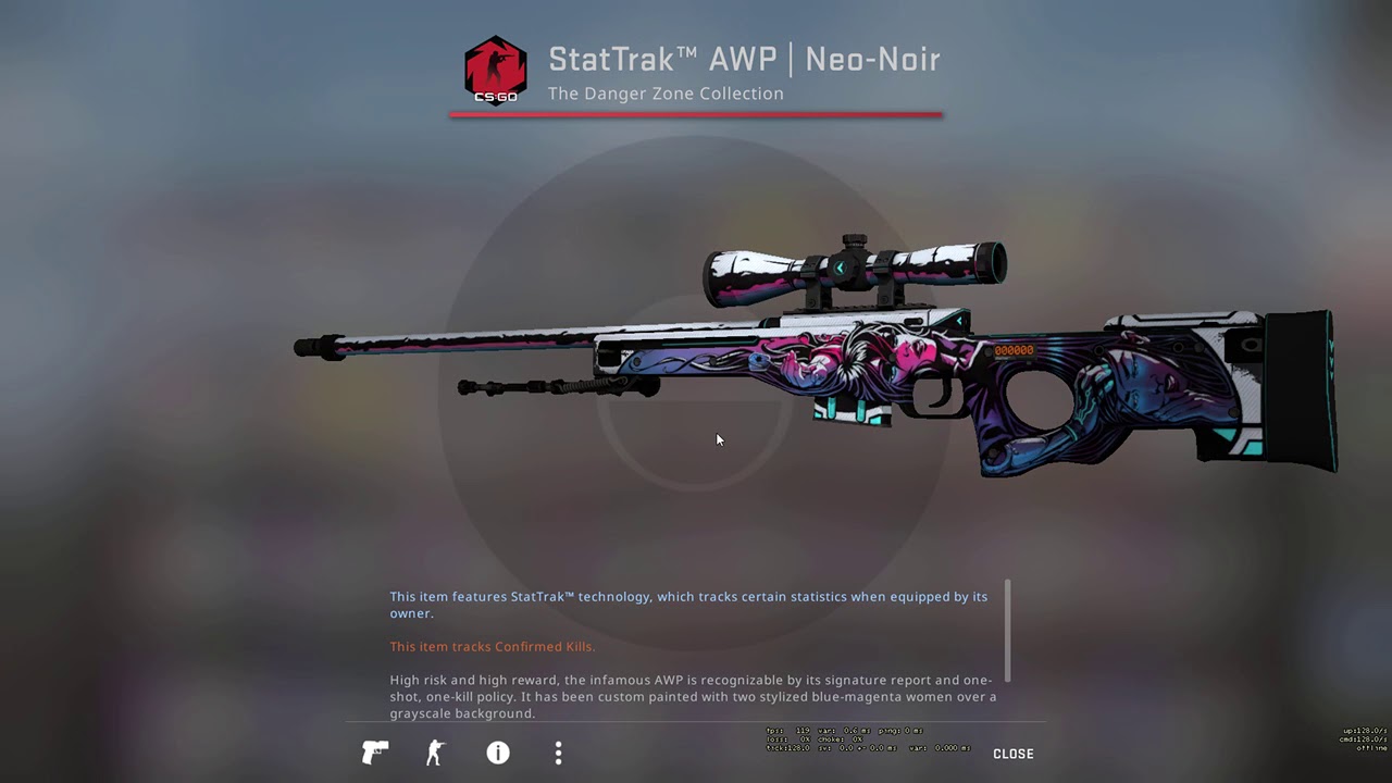 Recept opadgående Daddy New AWP Neo Noir StatTrak - YouTube