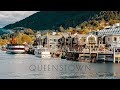 Autumn walk around queenstown new zealand  the adventure capital of the world binaural 4k