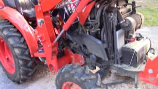 Although i’m still confused on how to lubricate the knuckle shaft, i
show you do 50 hour maintenance procedure a kubota l3301 tractor with
hy...