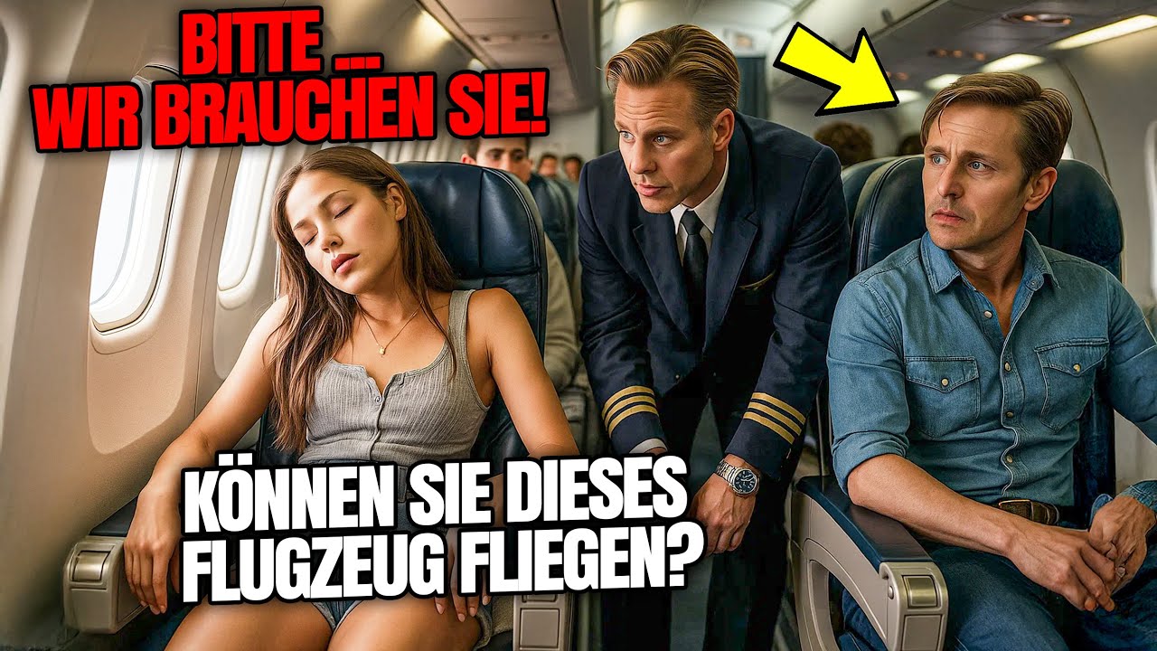 „Sie döste auf Platz 7C — bis der Kapitän fragte: ‚Kann hier jemand dieses Flugzeug fliegen?‘“