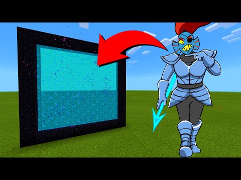 How To Make A Portal To The Undertale Undyne Dimension in Minecraft!