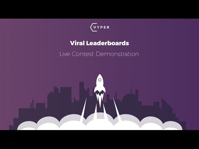 VYPER Viral Leaderboard Contest - Demo