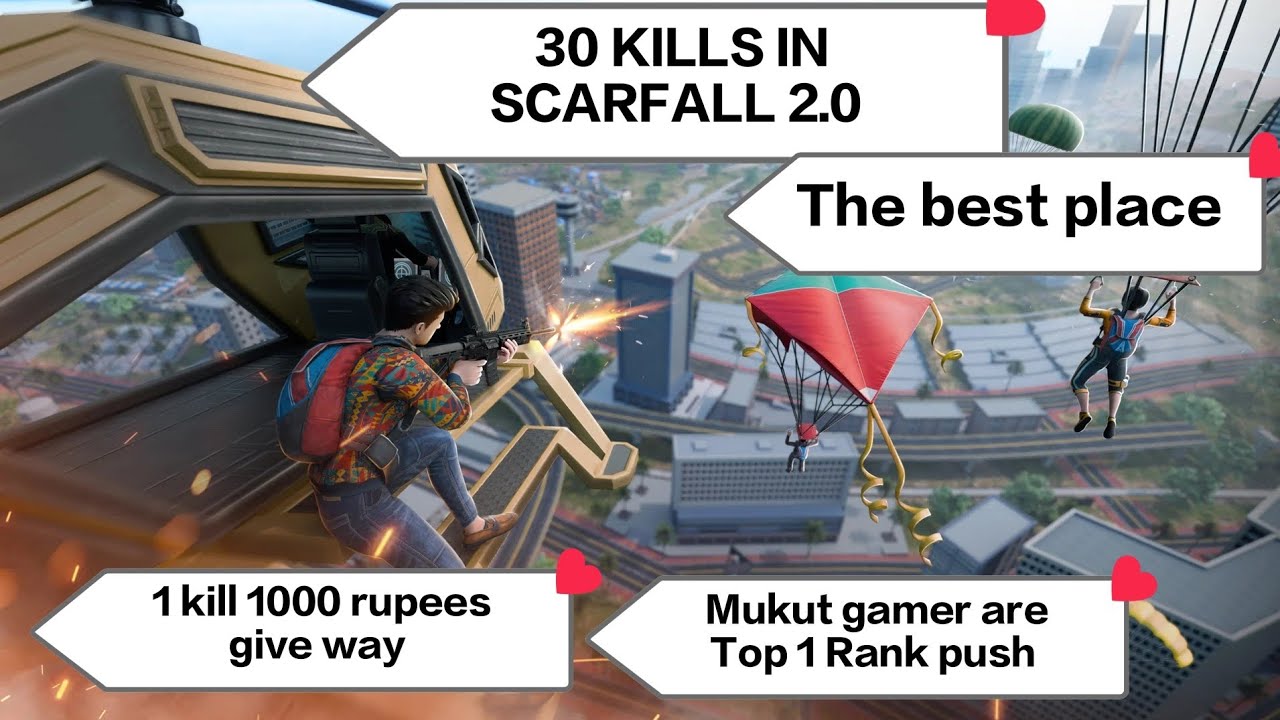 30 KILLS IN SCARFALL 2.0 POPULAR GAME 🎮 THE FUNNY MOMENTS IN GAME 🎮