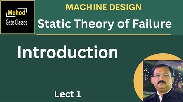 Static Theory of Failure 01 Introduction