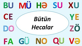 HECALAR | Bütün ikihərfli hecalar - 1/2 hissə (samit-sait)