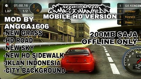 UPDATE!!!!|NFS MOST WANTED HD V1 PPSSPP By Angga1606|OFFLINE 200MB Doang!!!😱 #gamebalapppssp