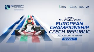 2023 FIA Karting European Championship Round  2 Junior / OK  / Academy Trophy Czech Republic TV show