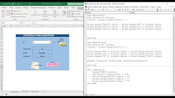 Modificar registro en una base de datos de Excel