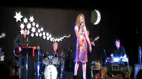 Annette Hawkins  singing "Walking After Midnight"