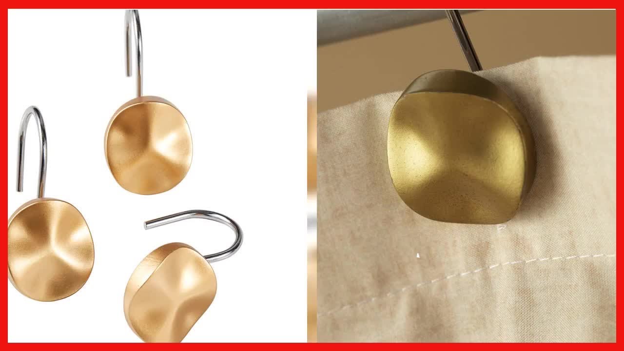 Great product SKL Home Sparkle Shower Curtain Hooks, Gold YouTube