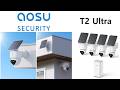 aosu T2 Ultra 4K Security Cameras Wireless Outdoor With 4 Cam Kit