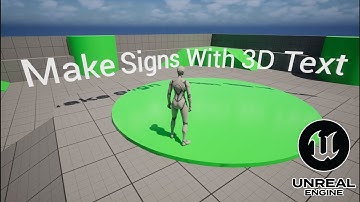 Make Signs With 3D Text (Unreal Engine Tutorial)
