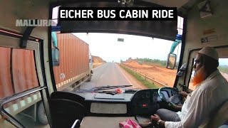 EICHER BUS CABIN RIDE IN HUBLI  DHARWAD BYPASS